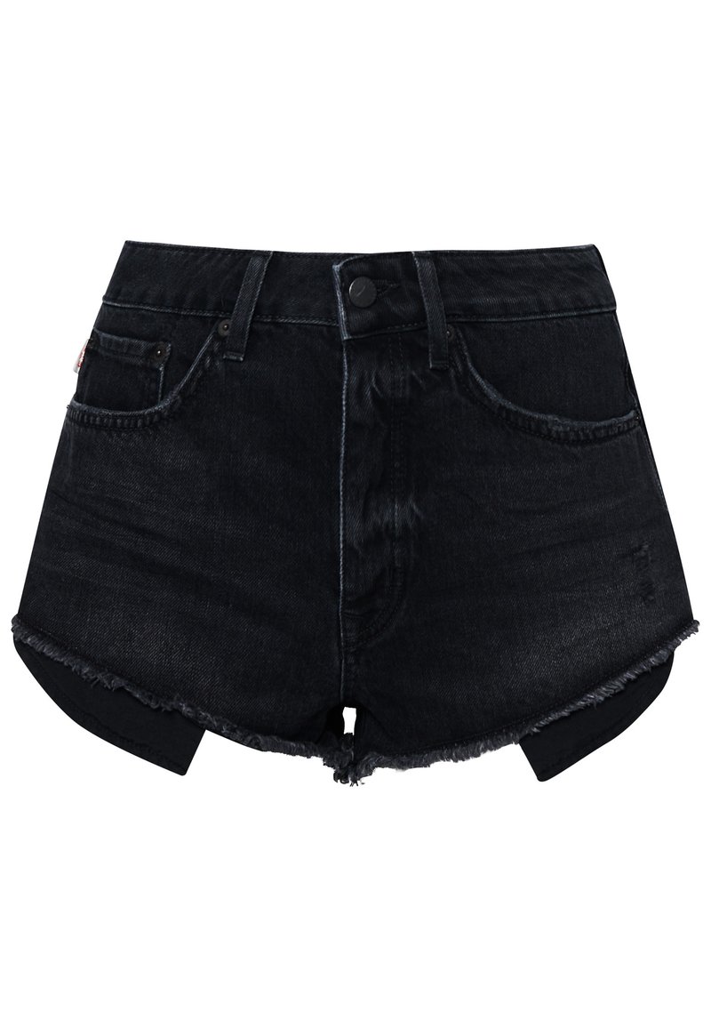 Superdry & Co Jeansshort zwart