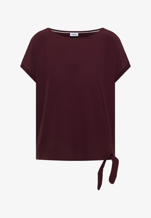 Cecil, BLUSE MIT RUNDHALS UND KNOTENDETAIL - Jednoduché tričko - sweet grape red