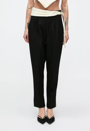 MAGNUS PANT - Pantaloni - black/ivory
