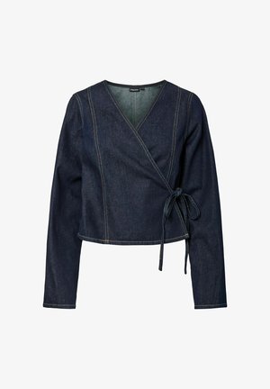 Pieces Bluse - dark blue denim 1
