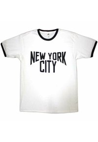 Paradiso Clothing JOHN LENNON NEW YORK CITY TEXT LOGO RINGER - Print T-shirt - white