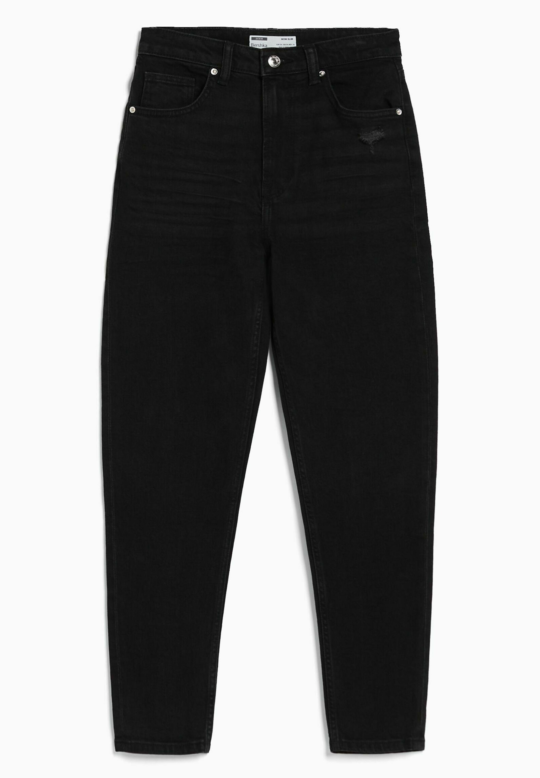 Black straight leg jeans