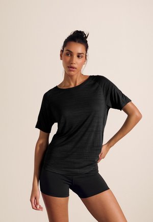 Next REGULAR FIT- ACTIVE CREW NECK LIGHTWEIGHT SHORT SLEEVE - T-Shirt basic - black