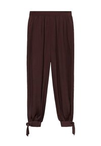 BALLOON-STYLE WITH BOWS - Pantalones - bordeaux