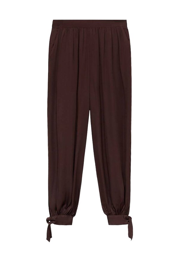 BALLOON-STYLE WITH BOWS - Trousers - bordeaux3