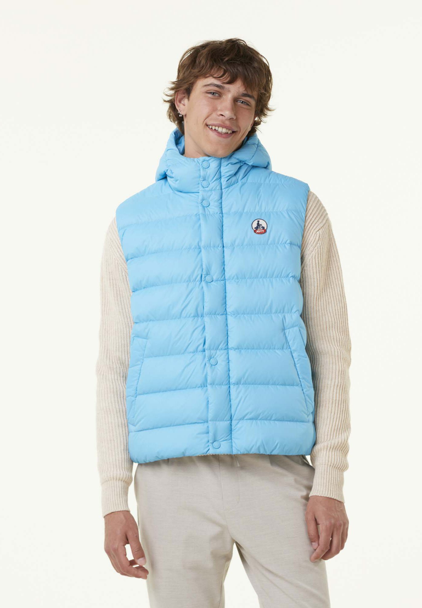 Capuche Veste Sans Manche Homme Bleu Doudoune Sans Manche Homme