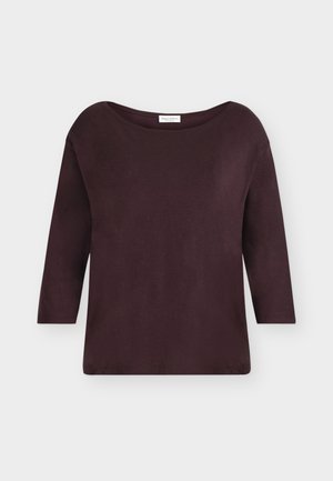 Marc O'Polo, T-SHIRTS SHORTSLEEVE, HEAVY JERSEY - Langærmet T-shirt - black cherry