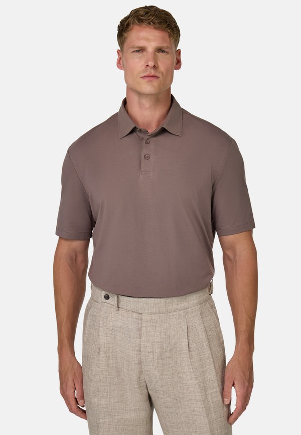 STRETCH SUPIMA - Poloshirt - taupe