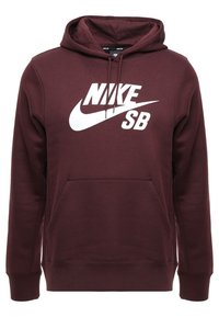 Nike SB Mikina s kapucí - dark red