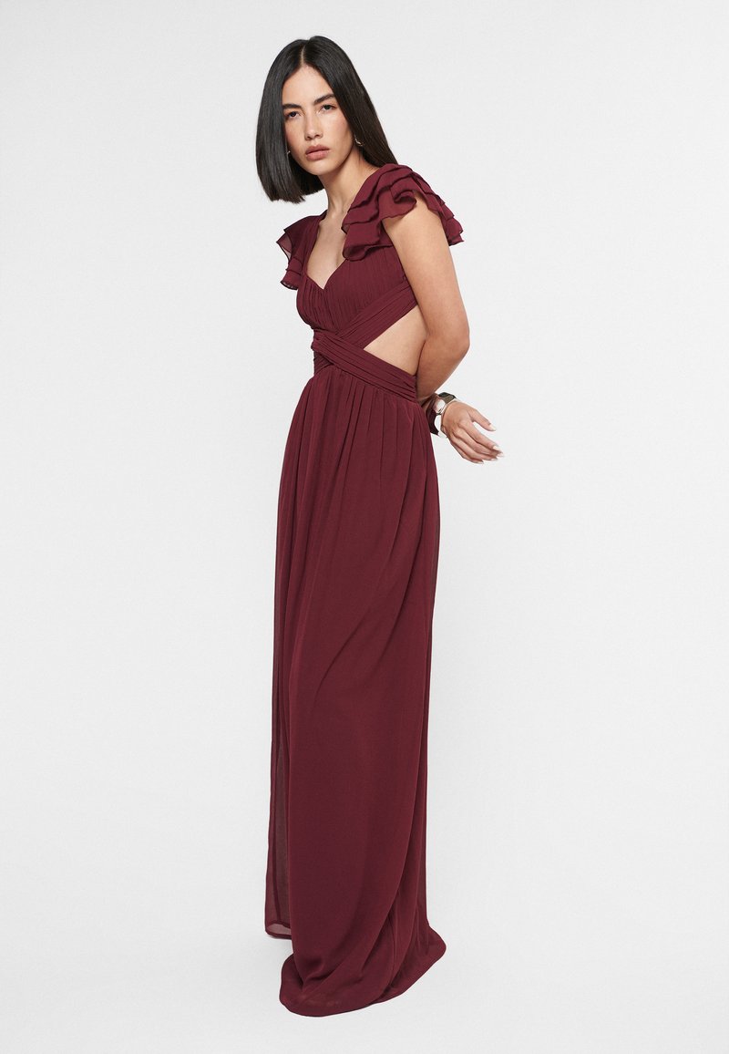 princess polly baby blue dress 10 Burgundy Bridesmaid Dresses From Real Weddings