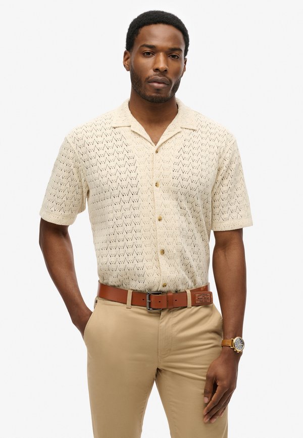 TEXTURE - Hemd - ecru crochet