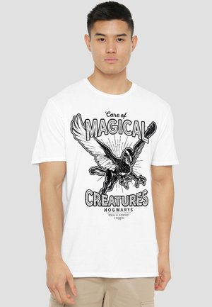 Cotton Soul, HARRY POTTER CARE OF MAGICAL CREATURES - Print T-shirt - white