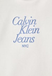 Calvin Klein Jeans FONT GRAPHIC REGULAR HOODIE - Športni pulover - ivory
