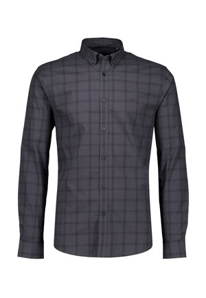 Lindbergh, LINDBERGH CHECK SHIRT L/S - Shirt - dk grey