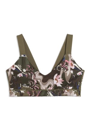 W  LEAGUE  - LOW AOP - Brassières de sport à maintien léger - loden green