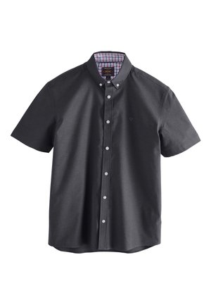 Next, REGULAR FIT - STRETCH OXFORD SHORT SLEEVE - Košile - charcoal grey