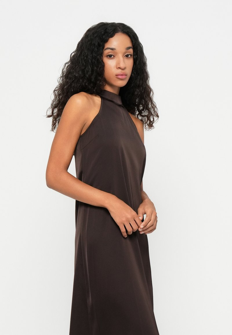 princess polly baby blue dress Faithfull the brand TALI DRESS - Maxi dress - carob/brown main image 1