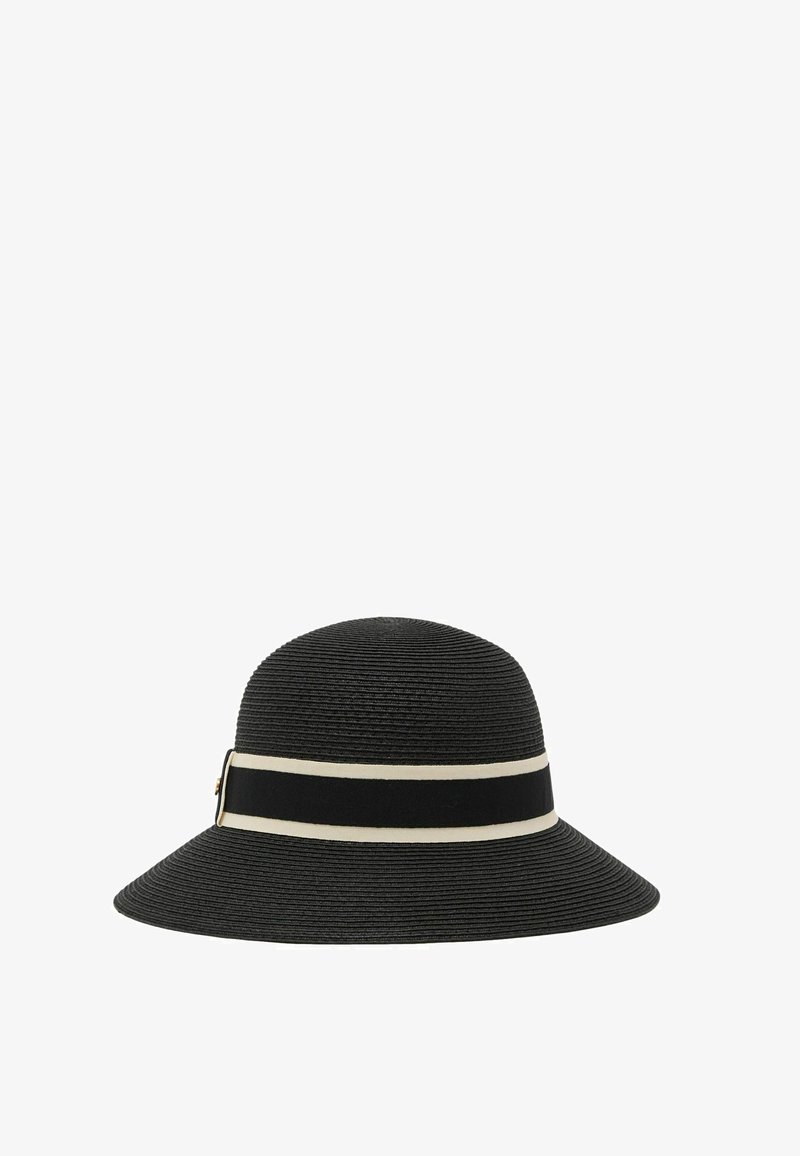 Spp Ribbon Reiss CINDY RIBBON-TRIM STRAW-EFFECT - Hat - black - Zalando