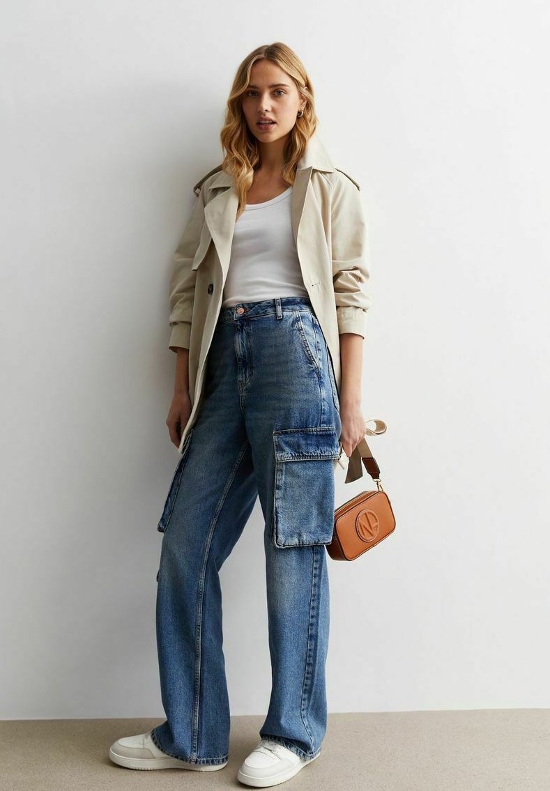 New Look Straight leg jeans blauw New Look Straight leg jeans blauw