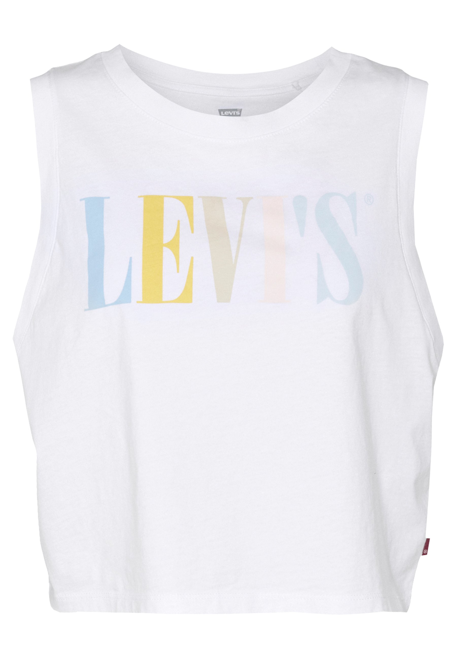 levis crop top white