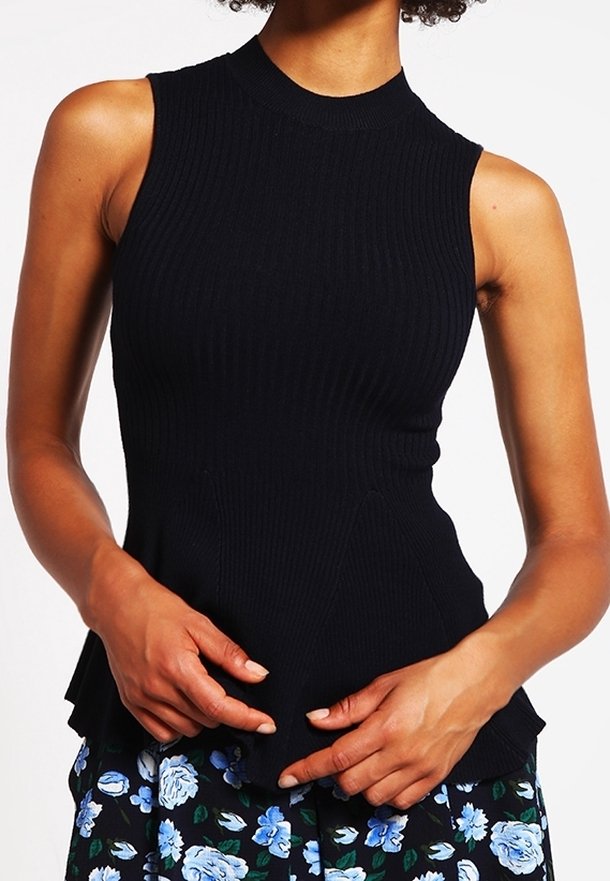 Miss Selfridge Top - dark blue