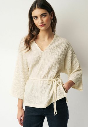 TEXTURED - Blusa - white