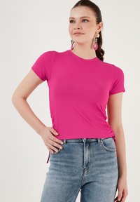 LELA SLEEVE - T-shirt print - fuchsia