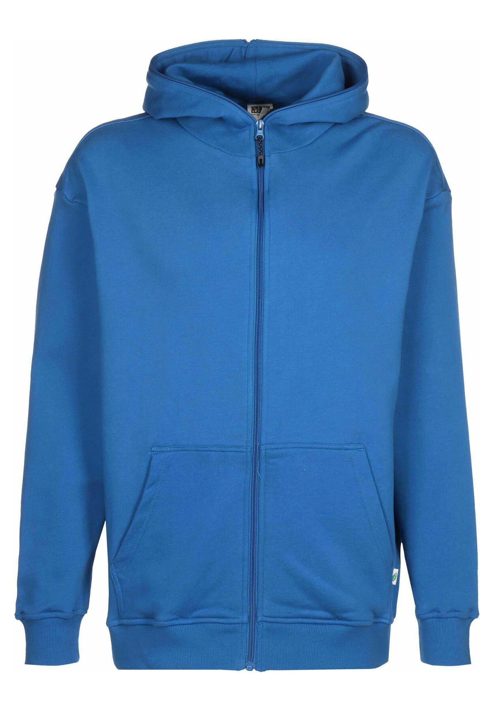 Urban Classics ORGANIC FULL ZIP HOODIE - Sweat zippé - sporty blue/bleu -  ZALANDO.FR