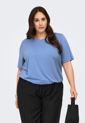 ONLY Carmakoma CARCORAL - T-shirts basic - cornflower blue