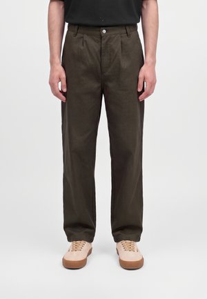 Carhartt WIP, HOLDEN PANT - Дънки със свободна кройка - shungite rigid