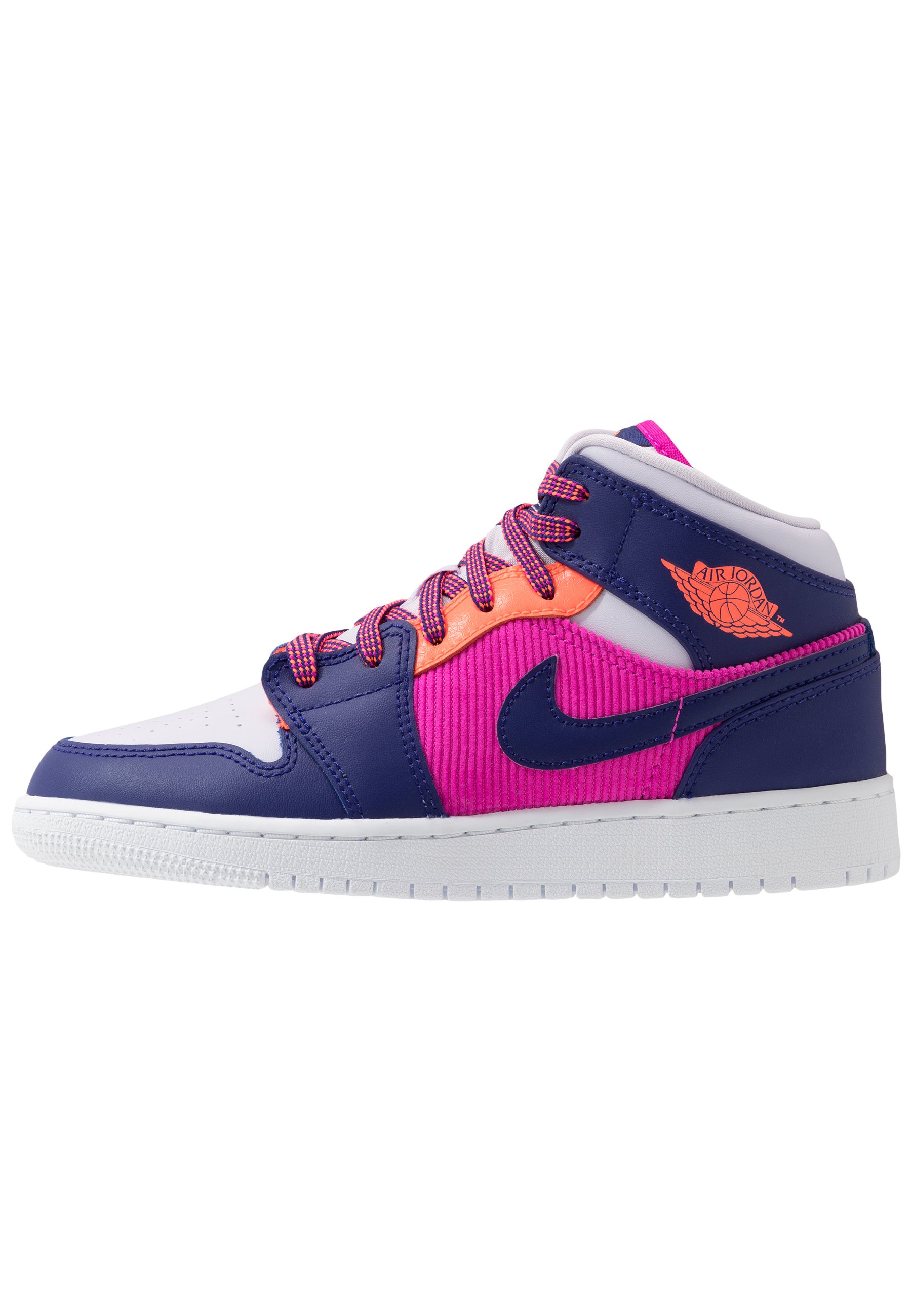 pink purple and orange jordan 1