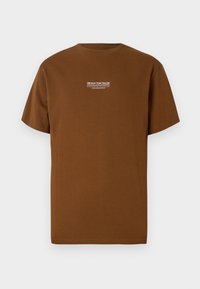 RELAXED PRINTED - Basic T-shirt - golden-coloured clay