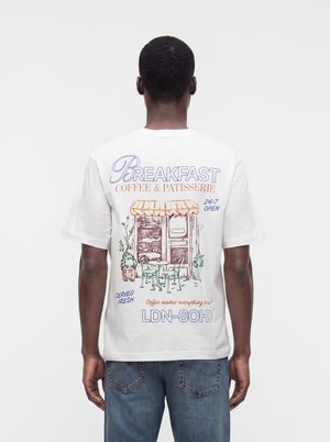 Jack & Jones, JORSKETCH TEE SS CREW NECK TG - T-shirt imprimé - bright white