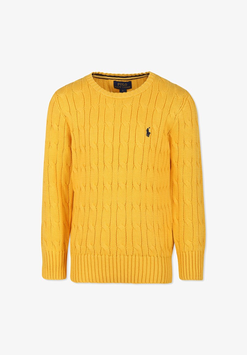 Polo Ralph Lauren CABLE-KNIT COTTON SWEATER 7-14Y - Svetrík - yellow