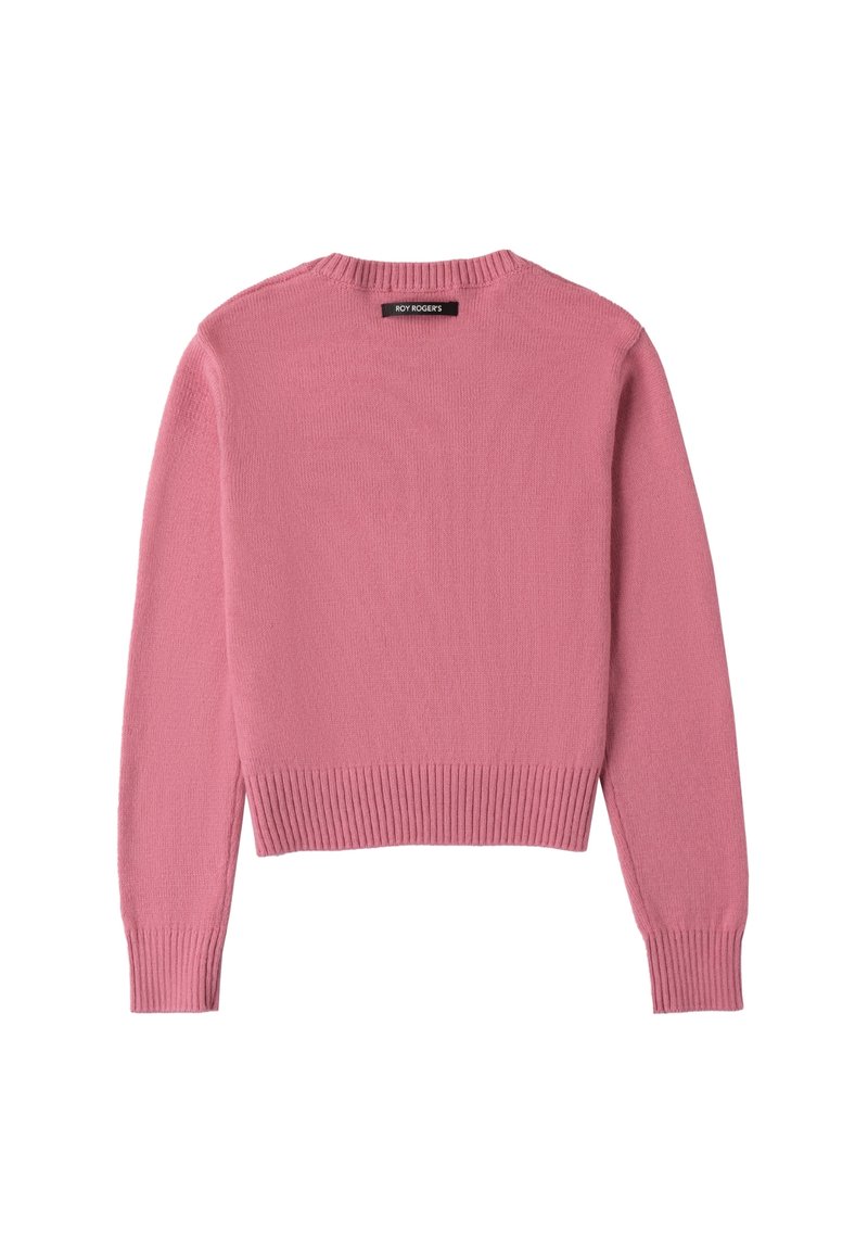 Rosa Cipria Maglione Vicolo Rosa 1296AL Cardigan Donna VICOLO