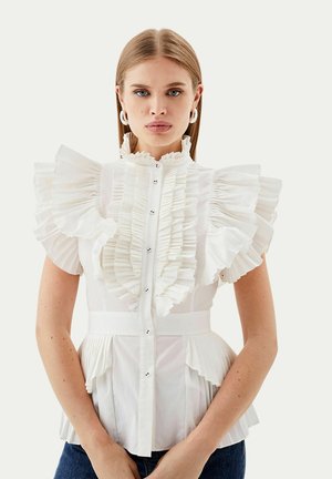 Karen Millen, KAREN MILLEN BLOUSE - Button-down blouse - white