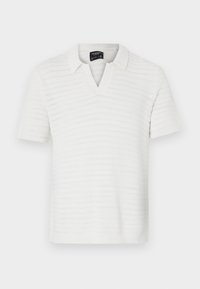 TEXTURAL STRIPE - Polo - jet stream