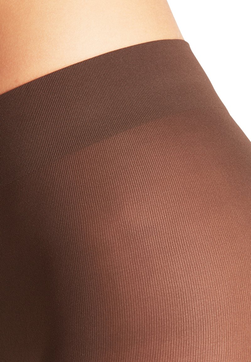 Falke mujer Dot 15 DEN calcetines transparent confort volantes puño reforzado fina costura en puntera mate estampado fino suave material 1 par