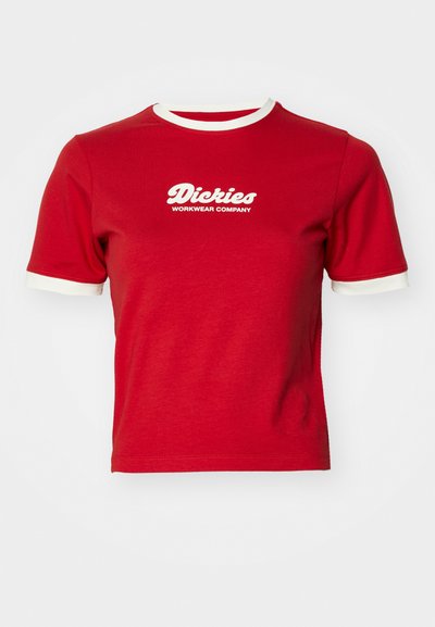 LEWISTOWN RINGER TEE - T-shirt imprimé - english red
