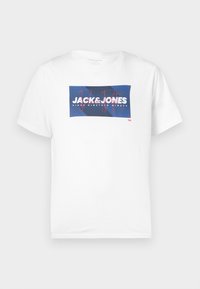 JJCOLE TEE CREW NECK - Μπλουζάκι με στάμπα - bright white