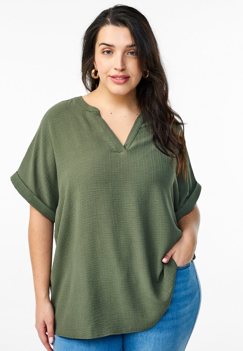Zizzi Bluza - thyme
