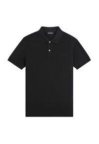 Guess Jeans LOGOSTICKEREI Polo schwarz/nero