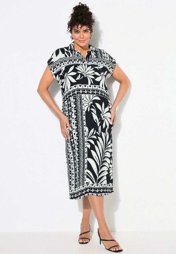 FLORAL PATCH PRINT CAP SLEEVE - Freizeitkleid