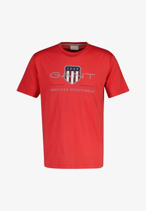GANT, REG ARCHIVE SHIELD SS T-SHIRT - T-shirt print - rot rose red