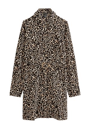 LEOPARD PRINT BELTED - Blousejurk - brown pattern