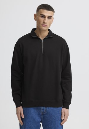 Solid, SDLENZ HALFZIP - Sweatshirt - true black