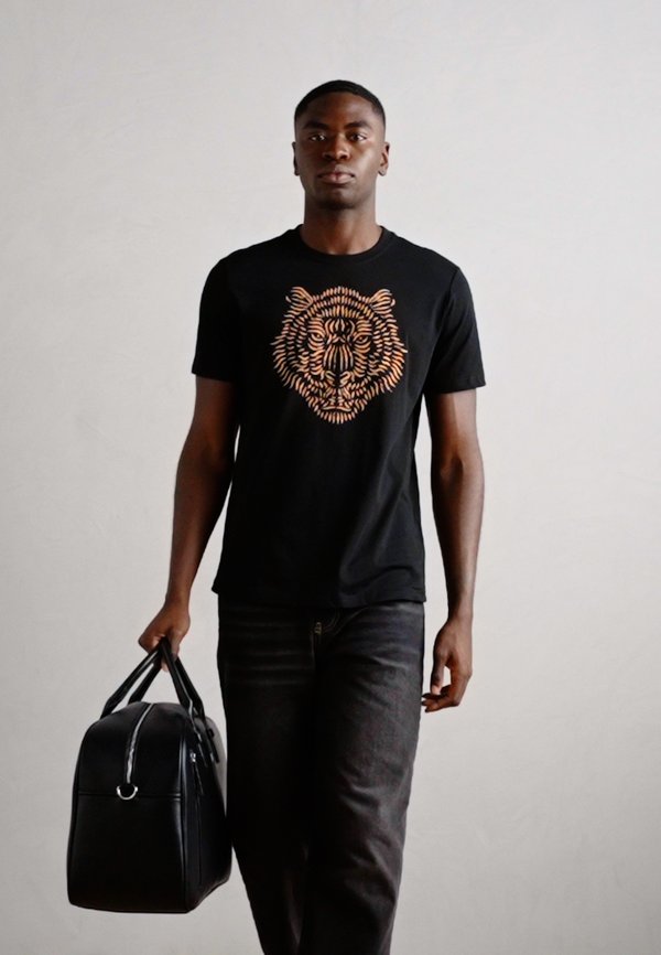 REGULAR FIT WITH TIGER PRINT - Print T-shirt3