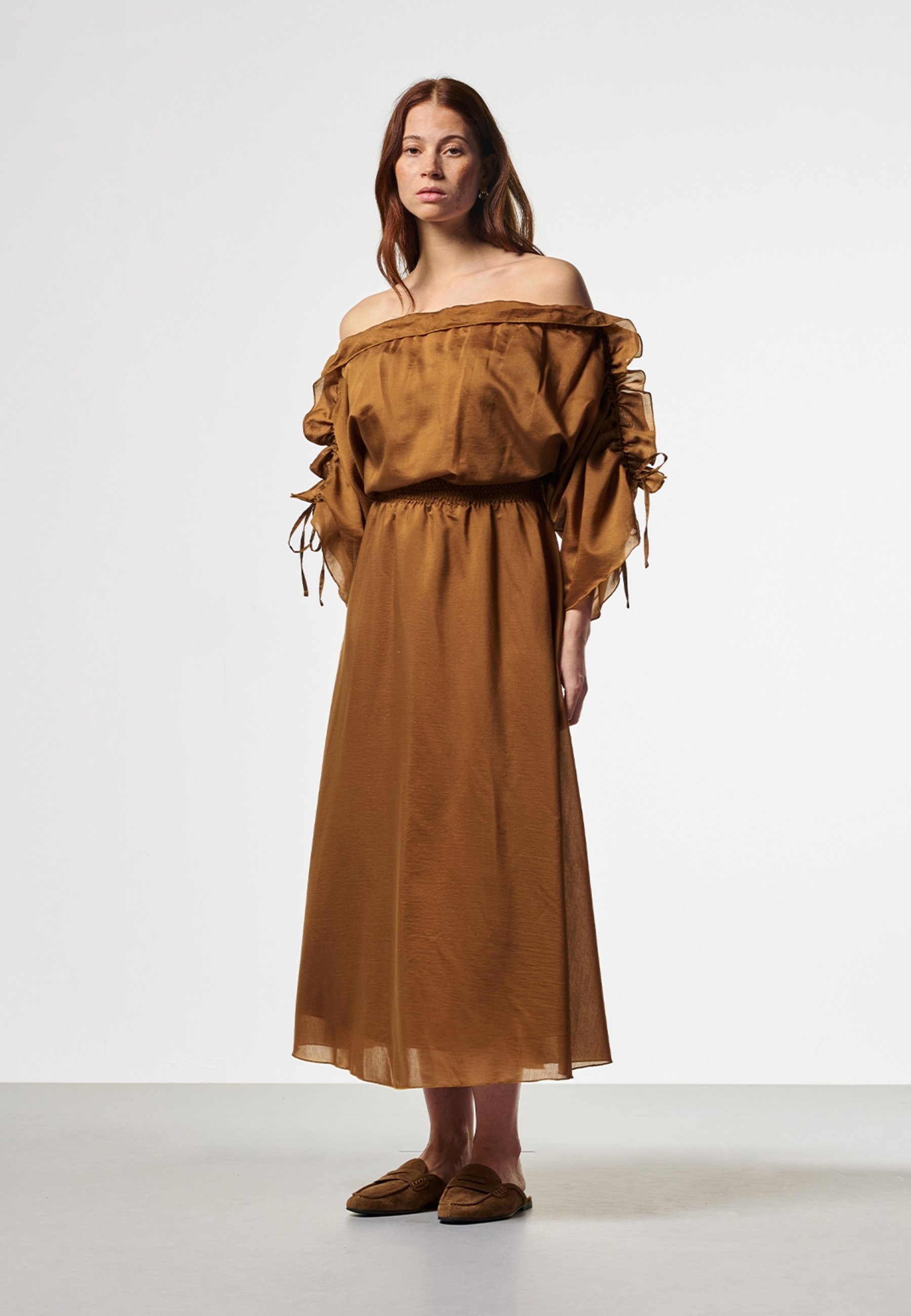 daisy edgar jones brown dress SAMPLE-Tarelle Dress main image 1