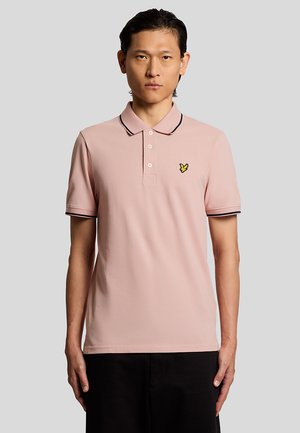 TIPPED  - Poloshirt - pink grapefruit  dark navy
