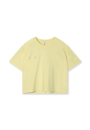 10DAYS THICK LOGO - T-Shirt print - pastel yellow